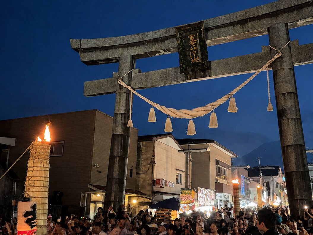 吉田の火祭り 大松明