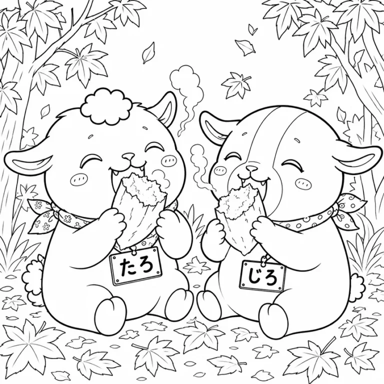 たろじろのぬりえ
